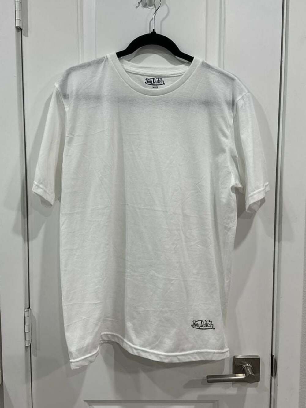 Von Dutch Classic White Graphic Logo Cotton T-Shirt